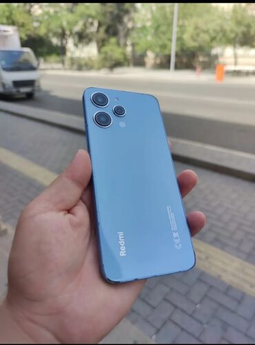 redmi 13 qiyməti: Redmi 12, 128 GB, rəng - Göy, Düyməli, Barmaq izi, İki sim kartlı