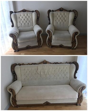 Sifarişlə dolablar: İşlənmiş, Divan, 2 kreslo