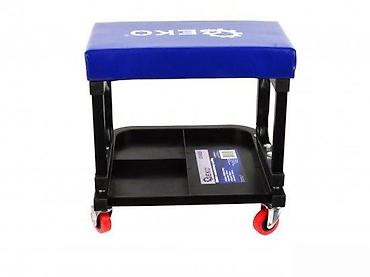 Kancelarijske stolice: GEKO radionicka stolica sa točkićima i odlaganjem alata - Niska — 3