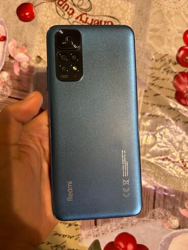 телефон флай сириус 11: Xiaomi Redmi Note 11S, 128 ГБ, цвет - Синий, 
 Отпечаток пальца, Две SIM карты, С документами