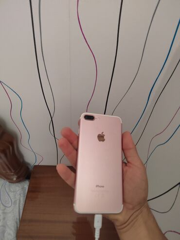 iphone 7 case: IPhone 7 Plus, 32 GB, Rose Gold, Barmaq izi, Face ID