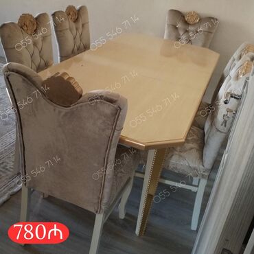 Divan və kreslo dəstləri: Qonaq otağı üçün, Yeni, 6 stul