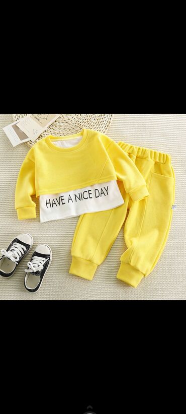 одежда для девочки: Комплект, цвет - Желтый, Новый
