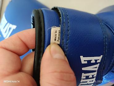 boks torbasi: Everlast boks əlcəkləri – mavi/ağ rəng - Brend: Everlast - Məhsul — 3