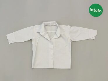 Koszuli: Koszula, 1-3 m, wzrost - 62 cm., wzór - Jednolity kolor, kolor - Biały
