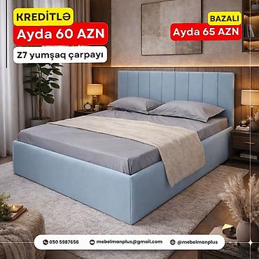 mebelman: Yeni, İkinəfərlik çarpayı, Bazalı, Matras ilə, Siyirməsiz, Azərbaycan — 7