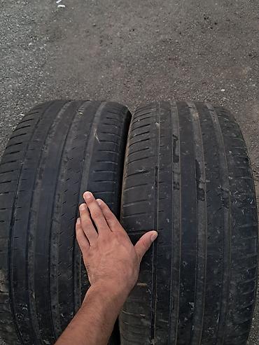 şam disk 17: 265 45 21 bir cüt yaxşı təkər içi qupkalı cütü 60 manat — 2