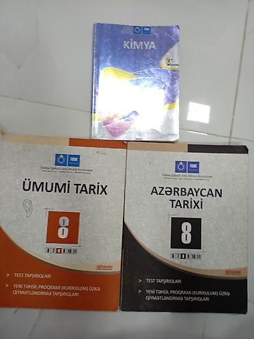Tədris ədəbiyyatı: DƏST ŞƏKLİNDƏ 8 AZN İçləri yazılmayıb! Dəstdə: - Ümumi Tarix – 8 — 1
