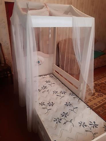 islenmis matras: Caploonba Unicorn Montessori Beşik + Matras (Tam saz) Mağaza qiyməti — 3