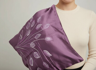 Poszewki: Pillowcase, 45 x 45, kolor - Fioletowy, stan - Bardzo dobry
