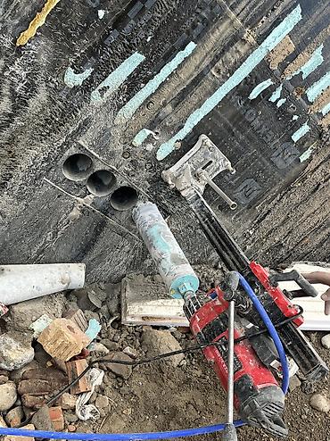Алмазное бурение отверстий в бетоне, железобетоне, кирпиче и камне. -