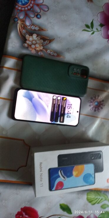 redmi ucuz telefonlar: Xiaomi Redmi Note 11, 128 GB, rəng - Qəhvəyi, 
 Sensor, Barmaq izi, İki sim kartlı