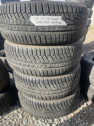 колеса зимние: Шиналар 235 / 55 / R 19, Кыш, Колдонулган, Комплект, Корея, Hankook