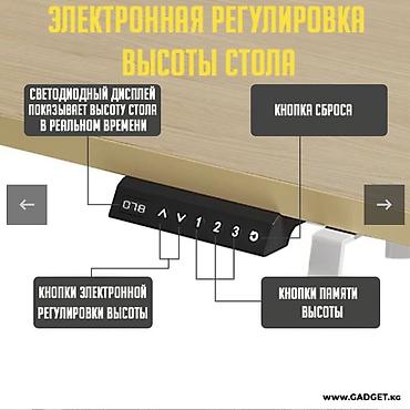 олед телевизор: Компьютерный стол, Б/у, С полками — 2