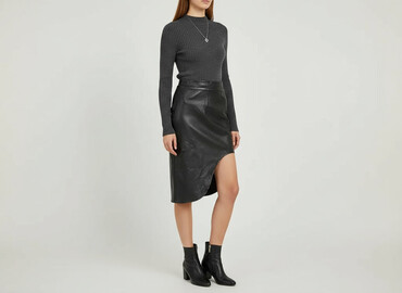 spódnice ze skóry ekologicznej allegro: Shein, Women`s skirt, size S
