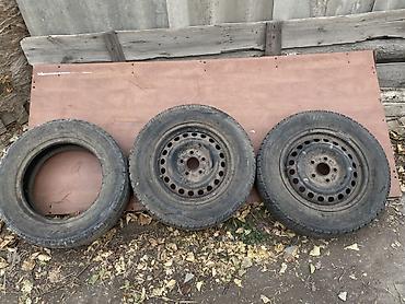 титан диска 15: Зимние шины Dunlop 195/65 R15 91Q на штампованных стальных дисках — 1