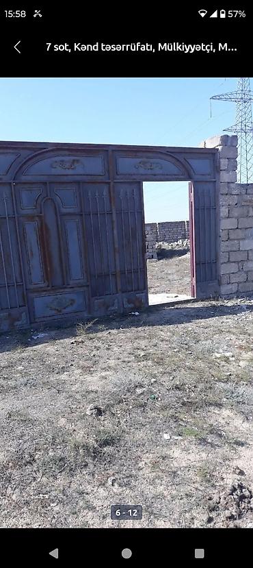 mehemmedi torpaq satilir: 7 sot, Kənd təsərrüfatı, Mülkiyyətçi, Müqavilə — 1
