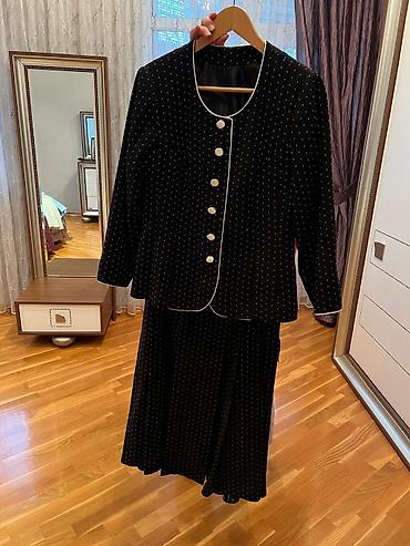 Dəstlər, kostyumlar: Qadın geyimləri dəsti 1) Firuzəyi rəngli don - Model: Uzun, beldən — 5