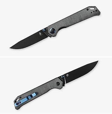 Охотничьи ножи: Складной нож Kizer Begleiter 2 сталь N690, Black Stonewashed, рукоять — 4