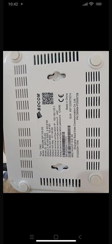 pn telecom: BDCOM GP1705-2G ONU/Router Xüsusiyyətlər: - Model: BDCOM GP1705-2G — 1