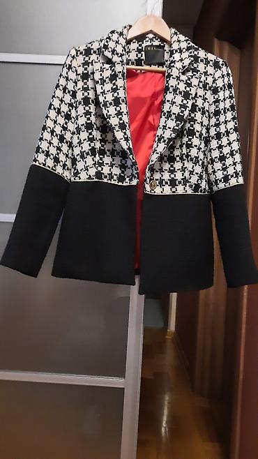 aksa: Sako od tvida,elegantnog kroja NOV vel. 38 - Gornji deo u crno‑belom — 3