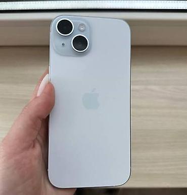 iphone 112: IPhone 15, Б/у, 256 ГБ, Белый, Кабель, 82 % — 1