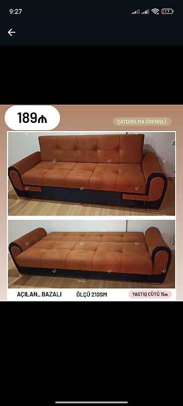 endirimli divanlar: Divan-kravat, Yeni, Açılan, Bazalı, Parça, Ödənişli çatdırılma — 1