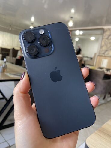 ремонт нетбуков: IPhone 15 Pro, Колдонулган, 128 ГБ, Графит, Каптама, Куту, 87 %