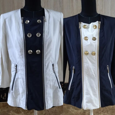 268 объявлений | lalafo.kg: Женская куртка S, M, L, цвет - Белый, Синий, Черный