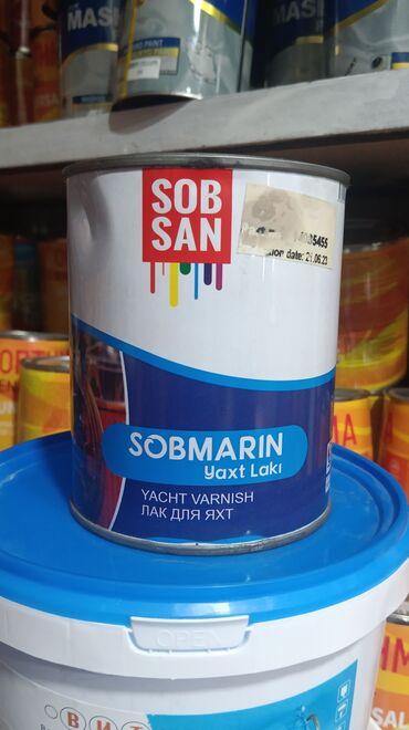 лак для мебели: Яхтный лак Sobmarin от Sob San предназначен для защиты деревянных