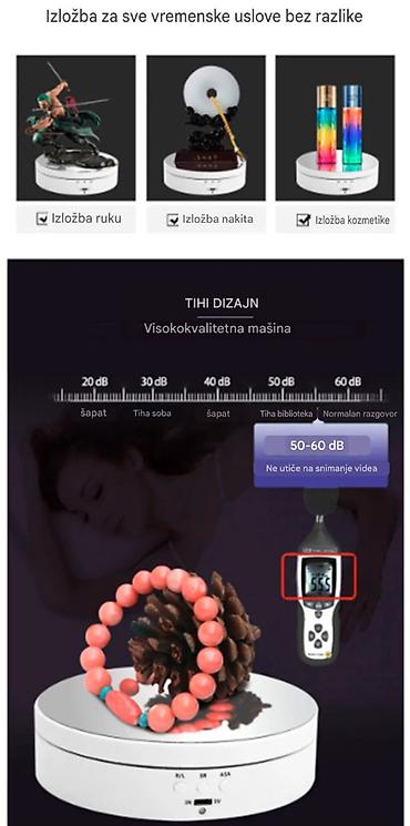 Ostali kućni aparati: Nov rotirajući sto radi na USB kabal. USB Kabal je dugačak 1 m. Može — 3