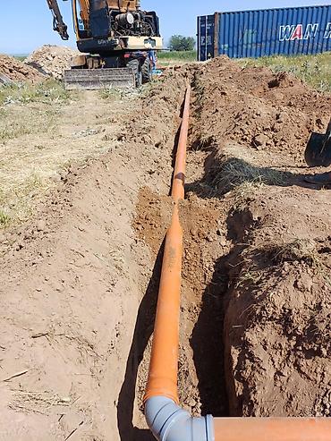 Канализационные работы: Монтаж наружной канализации и дренажа под ключ - Прокладка самотечных — 61