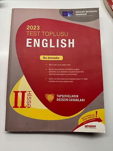 Testlər: İngilis dili Testlər 11-ci sinif, DİM, 2-ci hissə, 2023 il — 1