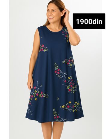 svecane pantalone i bluze: Bоја - Tamnoplava, Top (bez rukava)