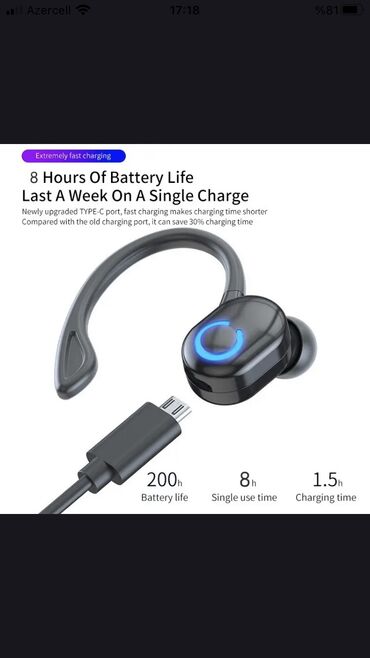 təkər avadanlıqları: Original TWS Simsiz Qulaqlıq İdman Qulaqlıqları Bluetooth 5.2 Qulaqlıq