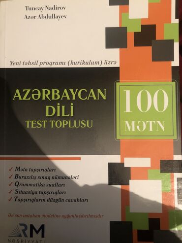 rm nəşriyyatı ədəbiyyat in Azərbaycan | KITABLAR, JURNALLAR, CD, DVD: Rm 100metn Az dili