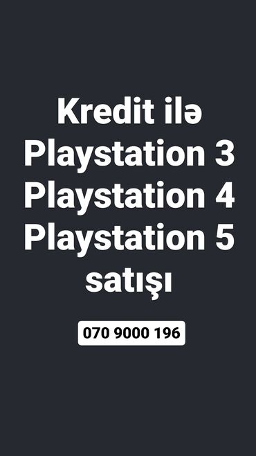pleystation 3: Kredit ile PS3/PS4/PS5 elde etmek isteyenler buyursun Ferium kapital