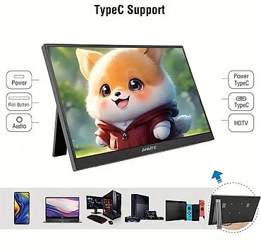 asus manitor: ANMITE 15.6" Universal Gaming portable Sensorlu Portativ Monitor — 3
