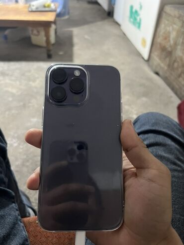 iphone 14 pro купить бишкек: IPhone 14 Pro Max, 256 ГБ, Графит, Чехол, 80 %
