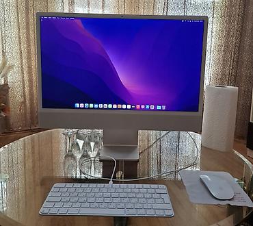 i mac: Apple iMac 24" M1 (8/256GB, 4 port, Touch ID) / İdeal vəziyyətdə — 2