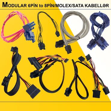 komputer ekranı: Kabellər "6pin Original for Modular PSU" ⭐Modular 6pin to 8pin (6+2)