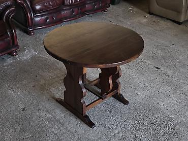 Antique Club Tables: Sklopivi okrugli sto od punog drveta - Materijal: masivno drvo s — 8