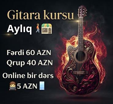 gitara kurslari: Gitar dərslərinə start verdik Dərslər həftədə 2 dəfə, hər dərs 1 saat — 1