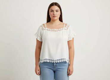 dżinsy do marynarki: Janina, Women's blouse, size 3XL