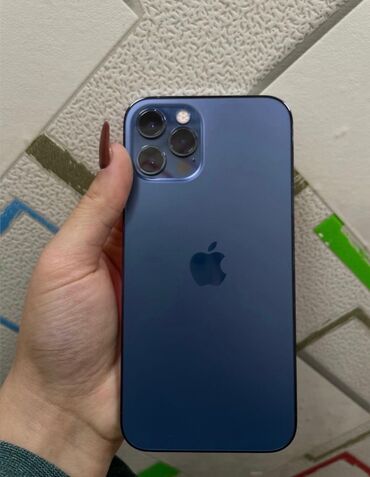 iphone 12 bakida: IPhone 12 Pro, 128 GB, Pacific Blue, Face ID, Simsiz şarj, Sənədlərlə