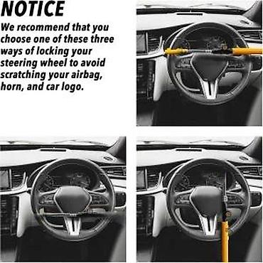 Uređaji protiv krađe: Mehanička blokada volana – “Lenkradblock” (sa ključem) - Protivkrađni — 12