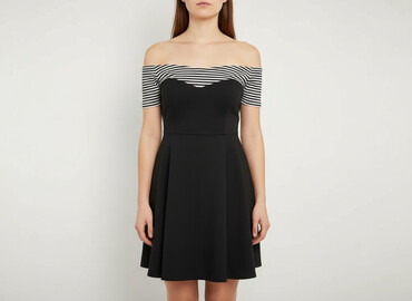 prążkowana sukienki: Women`s dress, size S