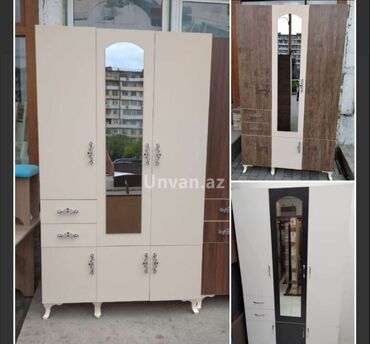 Dolablar: Yeni, Açılan, 3 qapılı Düz dolab, Qarderob, paltar dolabı, Azərbaycan — 30