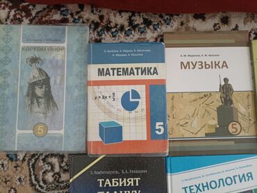 7 класстын китептери: 5-"кыргыз" класстын китептери сатылат. Базар баасынан арзан