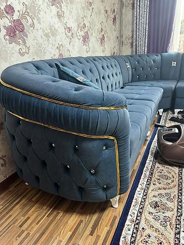 классный уголок: Купили за сорок Угловой модульный диван с оттоманкой и пуфом - — 3